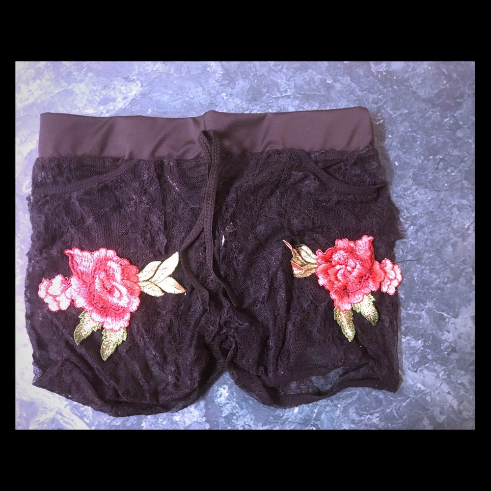 Women’s underwear with silk rose petal design